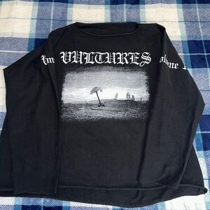 Yeezy tour long sleeve cotton shirt  size small